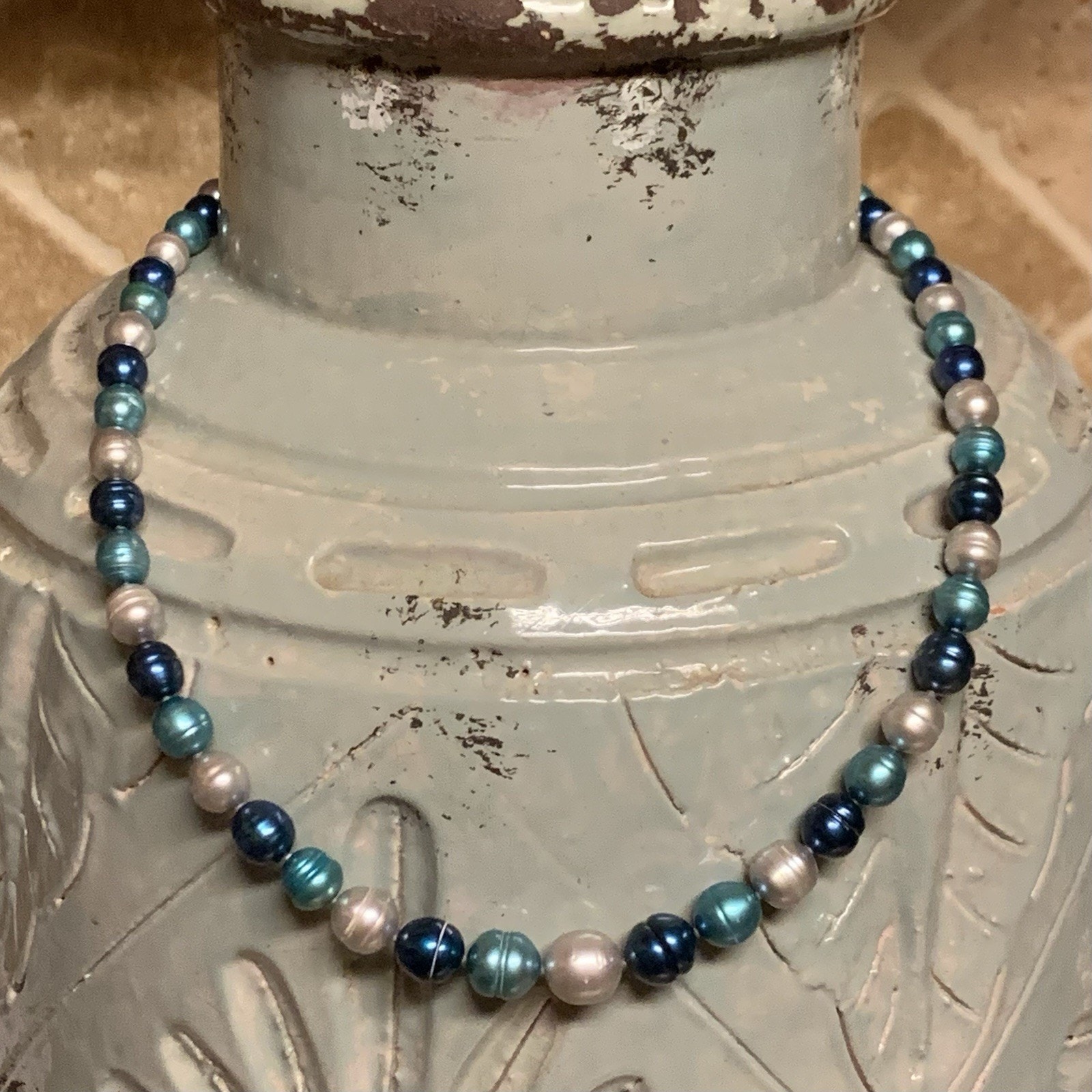 Honora Freshwater Pearl Necklace Blue Moon Tri Color 20 Inch 43$